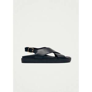 NEW ALOHAS women's nico leather sandals in black